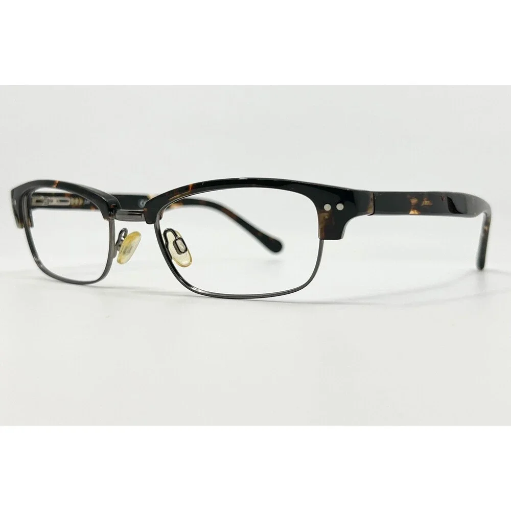 Vanni Eyeglasses Mens Brown Tortoise Shell Clubmaster VN0107 53-19-140